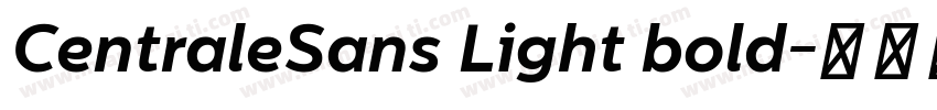 CentraleSans Light bold字体转换